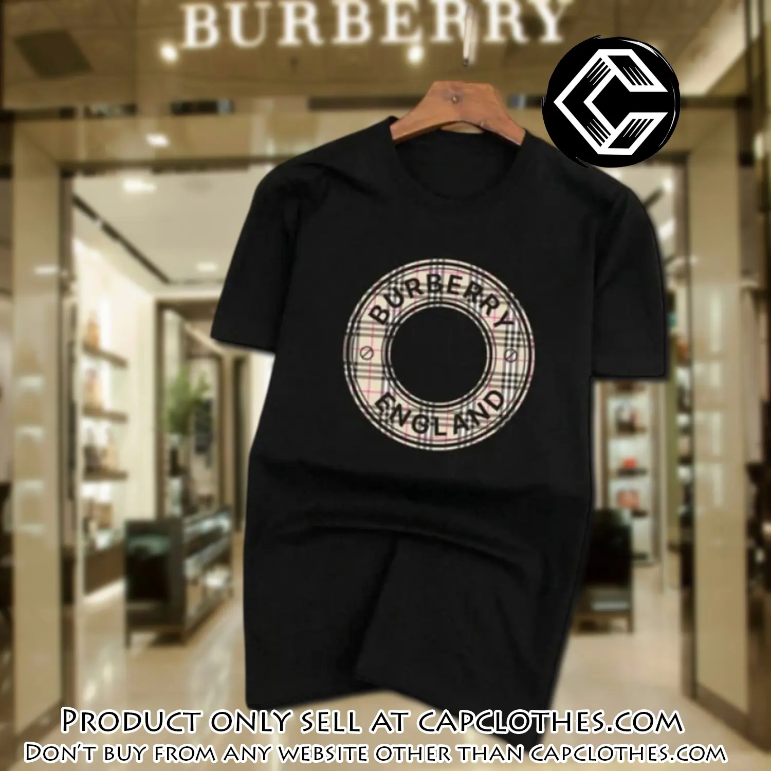 Burberry england black luxury brand unisex tshirt outfit for men women cc5621559